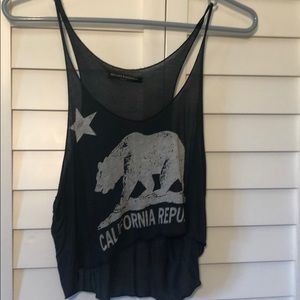 Light weight cropped tank top